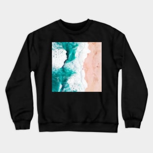 Blue Ocean Summer Beach Waves Crewneck Sweatshirt